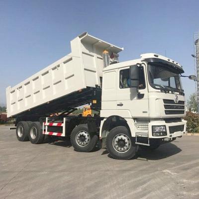 China Shacman 8X4 Dump Trucks for Heavy Machine LHD Cargo Tank Dimension 6800*2350*1600mm for sale