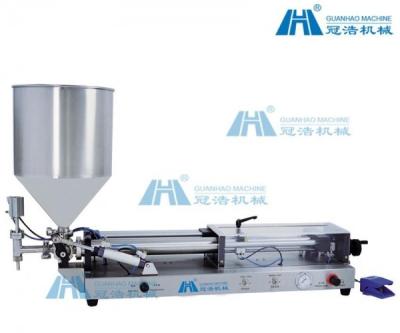 China Semi Automatic Pneumatic Bottle Filler , High Viscous Liquid Filling Machine for sale