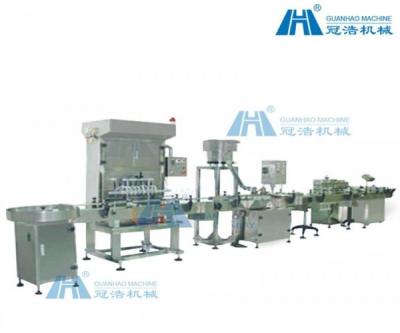 China Liquid Oil Auto Bottle Filling Machine With Capping / Sealing / Labeling for sale