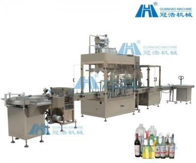 China 8 Heads Shampoo Bottle Filling Machine Electric Driven PLC Touch Screen Control for sale