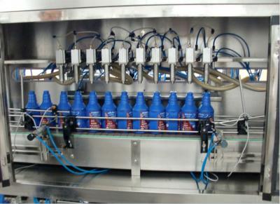 China Adjust Convenience Shampoo Bottle Filling Machine With Three Way Valves Control for sale