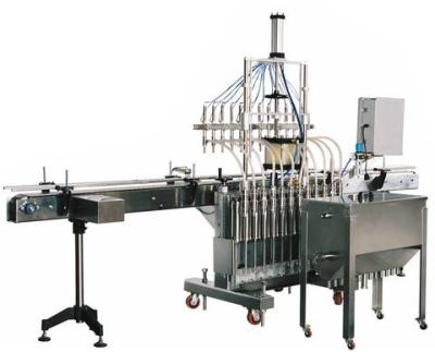 China Flexible Piston Filling Machine With 6 Filling Heads High Production Capacity for sale