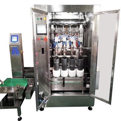 China 4 heads filling machine automatic weighing filling machine high viscosity filling machine for sale