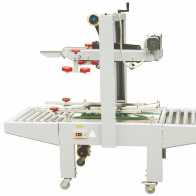 China White Automatic Box Taping Machine / Wear Resistance Carton Sample Maker for sale