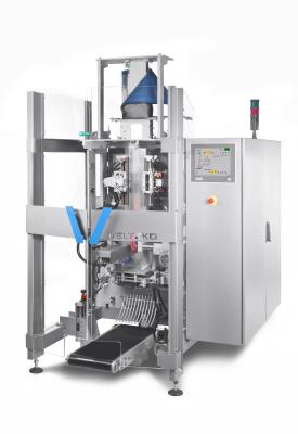 China Double Servo Control Vertical Packaging Machine 40-75 Bags / Min Speed for sale