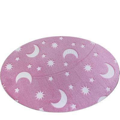 China Deer Rocket Football Stars Soft And Comfortable Anti-Slip Luminous Carpet Room Bath Mat Sponge Flannel Floor Mat Anti-Slip Glow In The Dark for sale