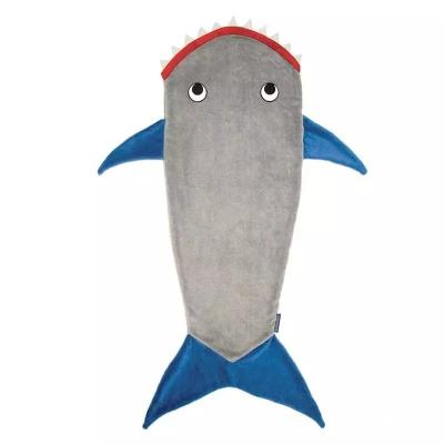 China Breathable Shark Sleeping Bag Mermaid Tail Soft Flannel Fleece Hug Cover Blanket for Kids Boys Teen Girls for sale