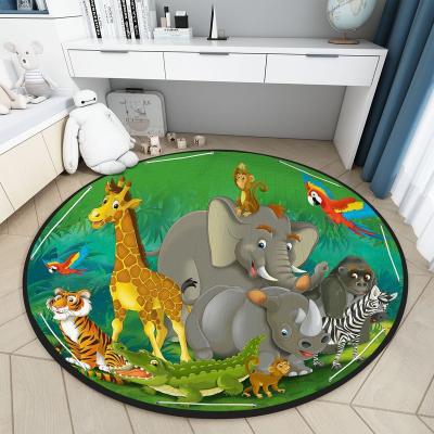 China Super Soft Luxury Quilted Play Mats for Babies and Infants Kids Play Mat for Machine Washable Cotton Floor Round Crawling Game Blankets for sale