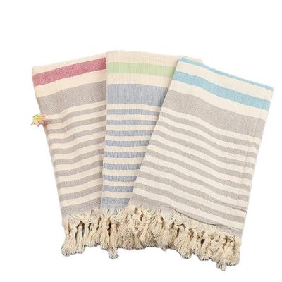 China Eco-Friendly Custom Wholesale Turkish Beach Towel Cotton Bath Hammam Peshtemal Towel for sale