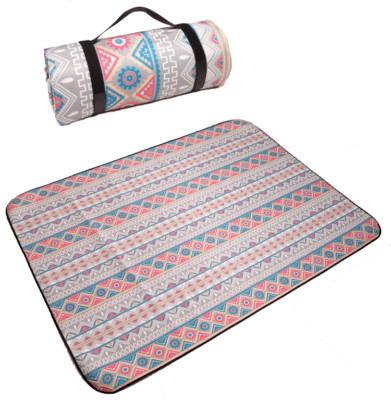 China Printed custom printed fleece+ poly-cotton filling+ alum beach camping Mat Large Waterproof Picnic Blanket for sale