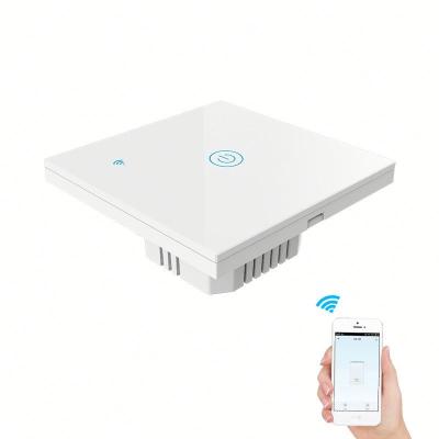 China 86*86Mm Tuya Wifi Switch 1/2/3/4Gang Smart Home Remote Control Alexa Wall Switch Small Size Smart App for sale