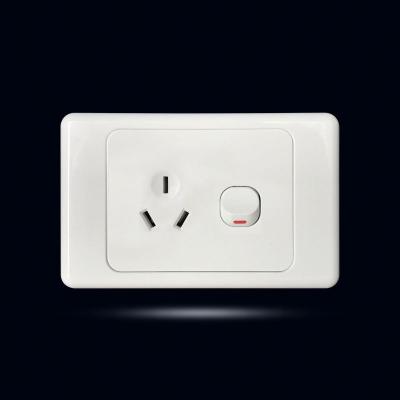 China Residential / General Purpose Australian Standard Double Pole Switch Power Points Outlet Socket for sale