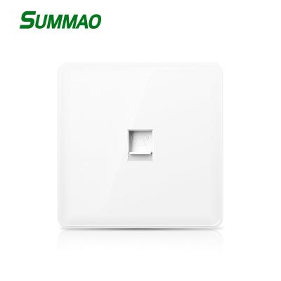 China Residential / General Purpose Type 86 Standard PC Panel 16A Power Socket Telephone TV Televtion Port Outlet for sale