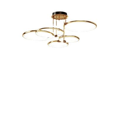 China Aicco Modern Modern Gold Color LED Ceiling Lighting Chandelier Fixture For Kitchen Home Bedroom 29979 for sale