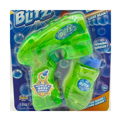 China Summer Toy Goods Using Summer Safety Children Water Toy Bubble Gun Transparent Green for sale