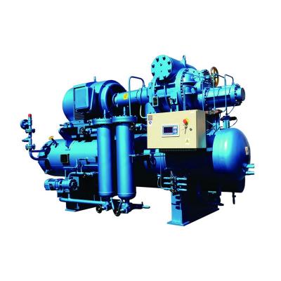 China Central A/C CO2 refrigeration compressor/R744 compressor system/integrated NH3-CO2 refrigeration compressor system for sale