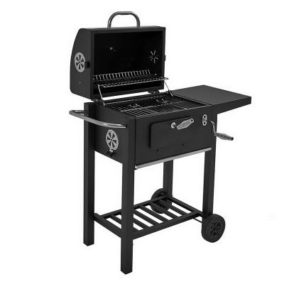 China Adjustable Height Hot Sale Barbecue Machine Charcoal Smoker Cart BBQ Grill for sale