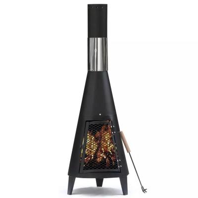 China Outdoor Wood Stocked Steel Chiminea Burning---CM107 for sale