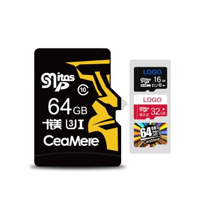 China Ceamere Memory Card 64GB 128GB 256GB 32GB 16GB Plastic Micro Micro Kart 128GB TF Card Micro Memory Cards Class10 U1 U3 Memoria for sale