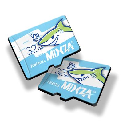 China MIXZA Shark Seri Cards 32GB 64GB 128GB Micro Flash TF Memory Card IP Camera Plastic Micro TF Card Class 10 U1 U3 C10 Card for sale