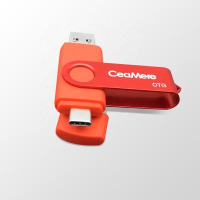 China Flash Drive 32GB 64GB 128GB USB 2.0 Plastic/Metal Original Double U Disk Ceamere CMC7 Flash Type C OTG USB Pendrive 3.0 Memory Drives for sale