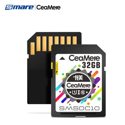 China Ceamere Size Speed ​​32GB Memory Cards 4GB 8GB 16GB 64GB 128GB 256GB Memory Card Class 10 Memory Card 32GB Card 32mm(L)*24mm(W)*2.1mm(H) for sale