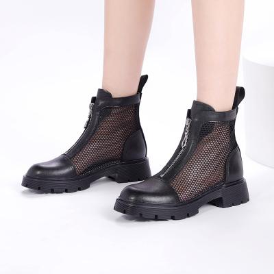 China 2022 New Summer Women's Breathable Cavity Mesh Boots Fashionable Platform Non-slip Comfortable Ankle Boots for sale