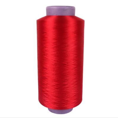 China Dty Flame Retardant Recycled Polyester For Knitting Dope Dyed Colors 75d 36f for sale