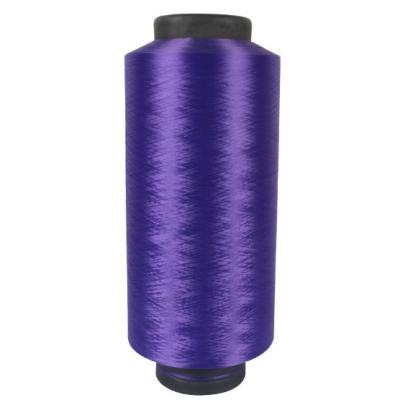 China Abrasion-Resistant DTY 75D/72F SIM Dope Dyed 100% Polyester Filament Yarn For Knitting for sale