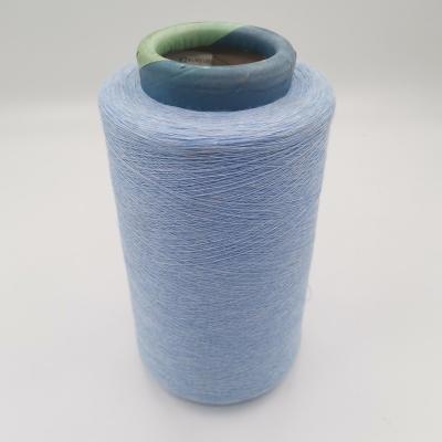 China Bright Dope 100% dty Heat Resistant Yarn Dyed Polyester 300d + 32s Polyester Spun Yarn For Weaving for sale