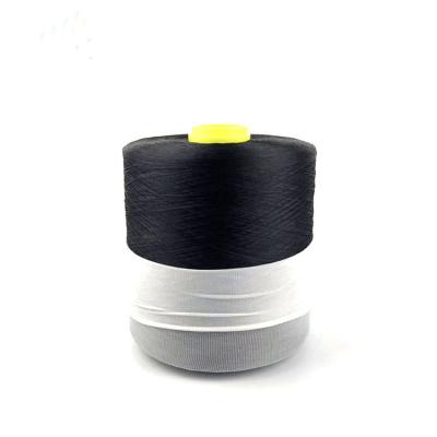 China Low Shrinkage High Tenacity Polyester Yarn 150D/3 Black for sale