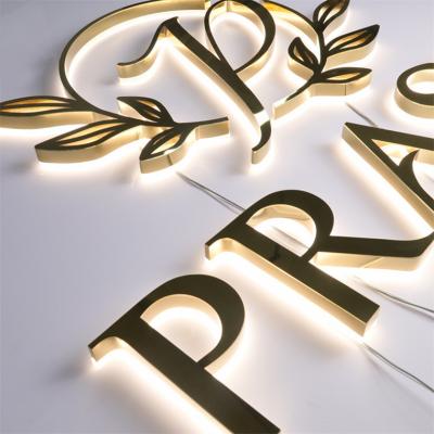 China Other Custom 3D Stainless Steel Advertising Light Effect Letter Sign Business Logo LED Sign Light Number Outdoor Waterproof Waterproof for sale