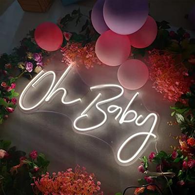 China The Other Oh Special Neon Sign LED Neon Light Bedroom Wall Decoration Girl Proposal Baby Room Decoration For Birthday Party for sale