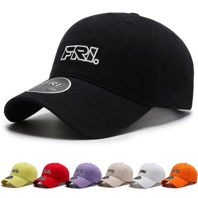 China High quality embroidery JOINT Logo Washed Baseball Cap For unisex cotton sports baseball cap 3d hat for sale