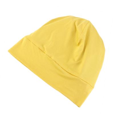 China COMMON wide brim silk satin striped hair care hat hair hood stretch cotton hood chemotherapy chemotherapy hat Slouchy hood for sale