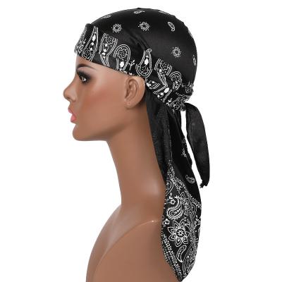 China Protect European and American Popular Designer Style Durag Men's and Women's Polyester Beanies and Satin Durags for sale