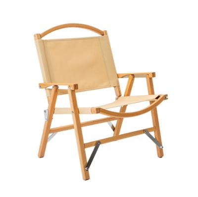 China Modern Wooden Frame Camping Folding Chair Outdoor Chair for sale