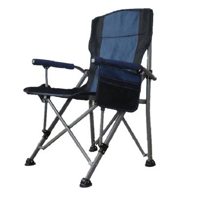 China Easy-Carry Portable Folding Camping Chair for Adults with Carry Bag Padded Fabric Seat, Hard Armrest, Side Cup-Support for sale