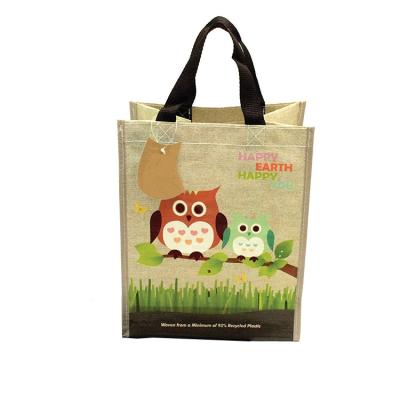 China Custom printed foldable pp woven tote bag eco friendly reusable high quality low price tote shopping eco-friendly promotion for sale