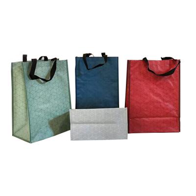 China Eco-Friendly Promotional PP Coated Eco Custom Printed Grocery Recycled Tote Woven Plastic Shopping Bags for sale