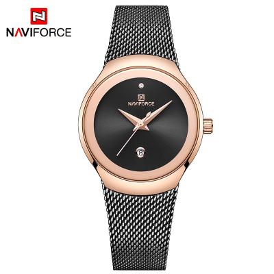 China JY Alarm Mail Watches 5004 Women Charm Stainless Steel Mesh Strap Quartz Ladies Watches Business Watches for sale