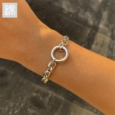 China Gold CLASSIC Simple Short Chain Fashion Chain Iron Alloy Bracelet Jewelry JY-mail 2109E00898 Female Women Necklace for sale