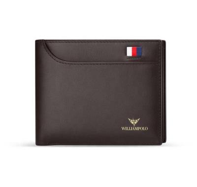 China 2021 Mall RFID JY Classic Wallet Leather Wallet Hot Sale Custom Wholesale Men's Wallet Polo181342 for sale