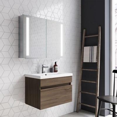 China Modern Wholesale Products Bathroom Storage Double Door Box Home Safety Large Rectangle Led Mirrored Medical Cabinet for sale