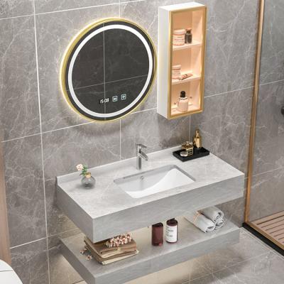 China China factory manufacturers modern style hotel furniture modern style hotel furniture melamine plywood sintered stone bathroom vanity for sale