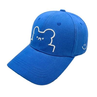 China JOINT Embroidered Casual Bear Baseball Cap Sun Hat Men And Women Sun Protection Sports Hat for sale