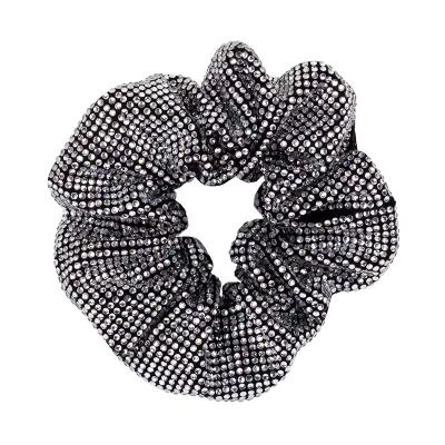 China Unique Stylish Fashion Bling Bling Diamond Hair Band Fancy Ponytail Hair Rope Hair Accessories for sale