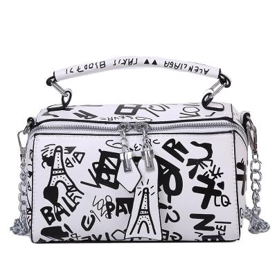 China New fashion trend fashion graffiti women pinch cross-body bag single strap shoulder handbags for sale