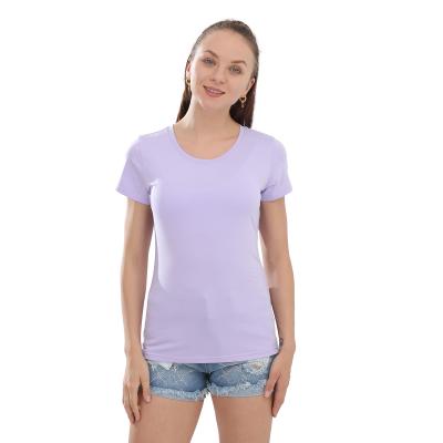 China Custume Anti-pilling Summer T-shirt Women England Style Basic O-neck Cotton Plain Solid Match for sale