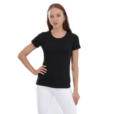 China Women Short T-shirt Anti-wrinkle Sleeve Custume High Quality Fashion Tops O-Neck T-shirt for sale